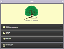 Tablet Screenshot of oakhillchristianschool.org